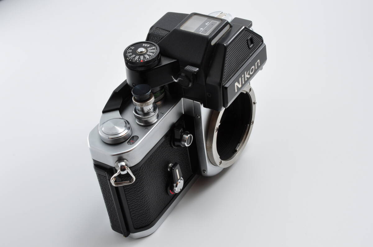 【美品】Nikon ニコン F2 フォトミック S シルバー 35mm SLR フィルムカメラ 光学カビ クモリなし モルト交換済 シャッターボタン付き#0191_画像3