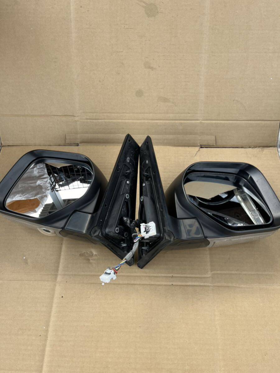  used Mitsubishi Delica D5 CV5W original door mirror side mirror left right set ( left 11 pin right 7 pin ) (L-1) color No:F15