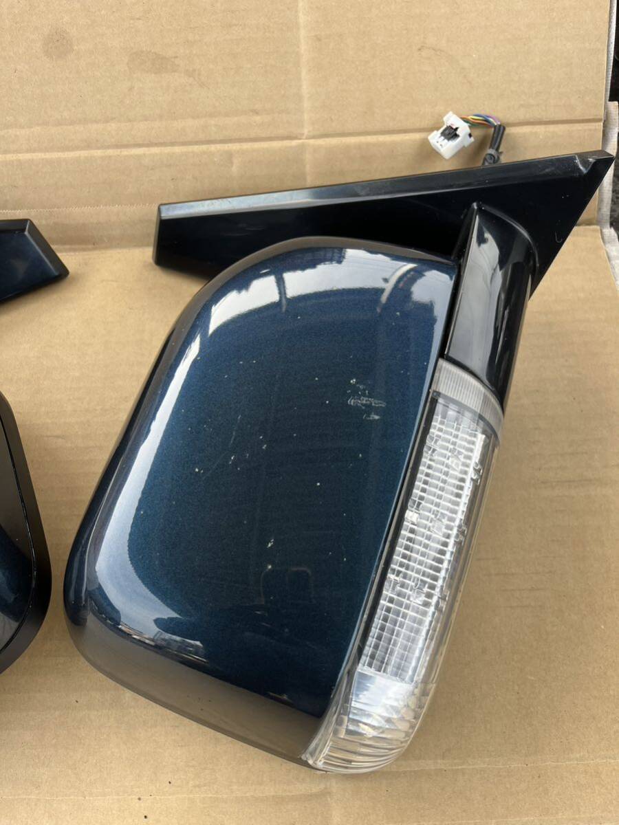  used Mitsubishi Delica D5 CV5W original door mirror side mirror left right set ( left 11 pin right 7 pin ) (L-1) color No:F15