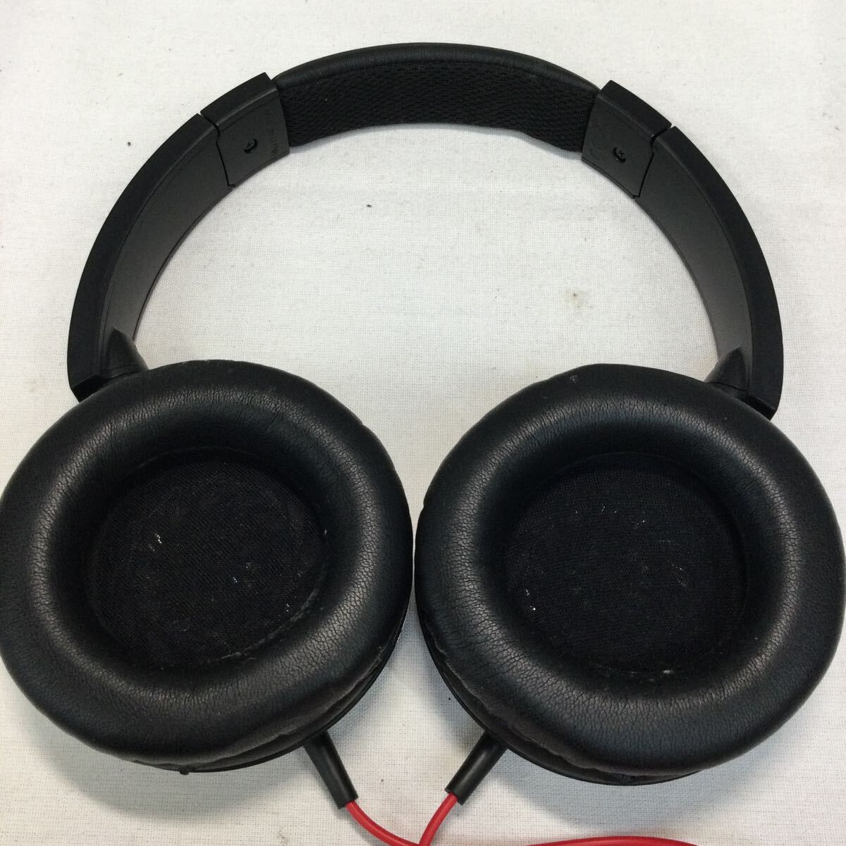 ◎【SOLID BASS/ソリッドベース】audio-technica オーディオテクニカ ポータブルヘッドホン ATH-WS55X 有線 ブラック 箱付き 動作未確認 の画像3