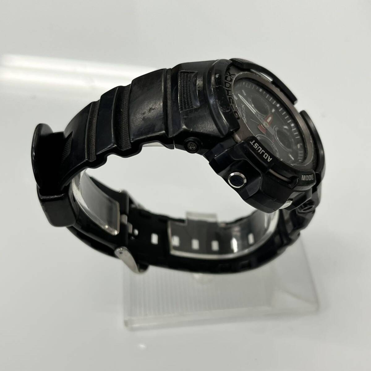 ☆【CASIO/カシオ】G-SHOCK AWG-101 ソーラー電波 クォーツ Gショック 黒 BLACK 動作品の画像3