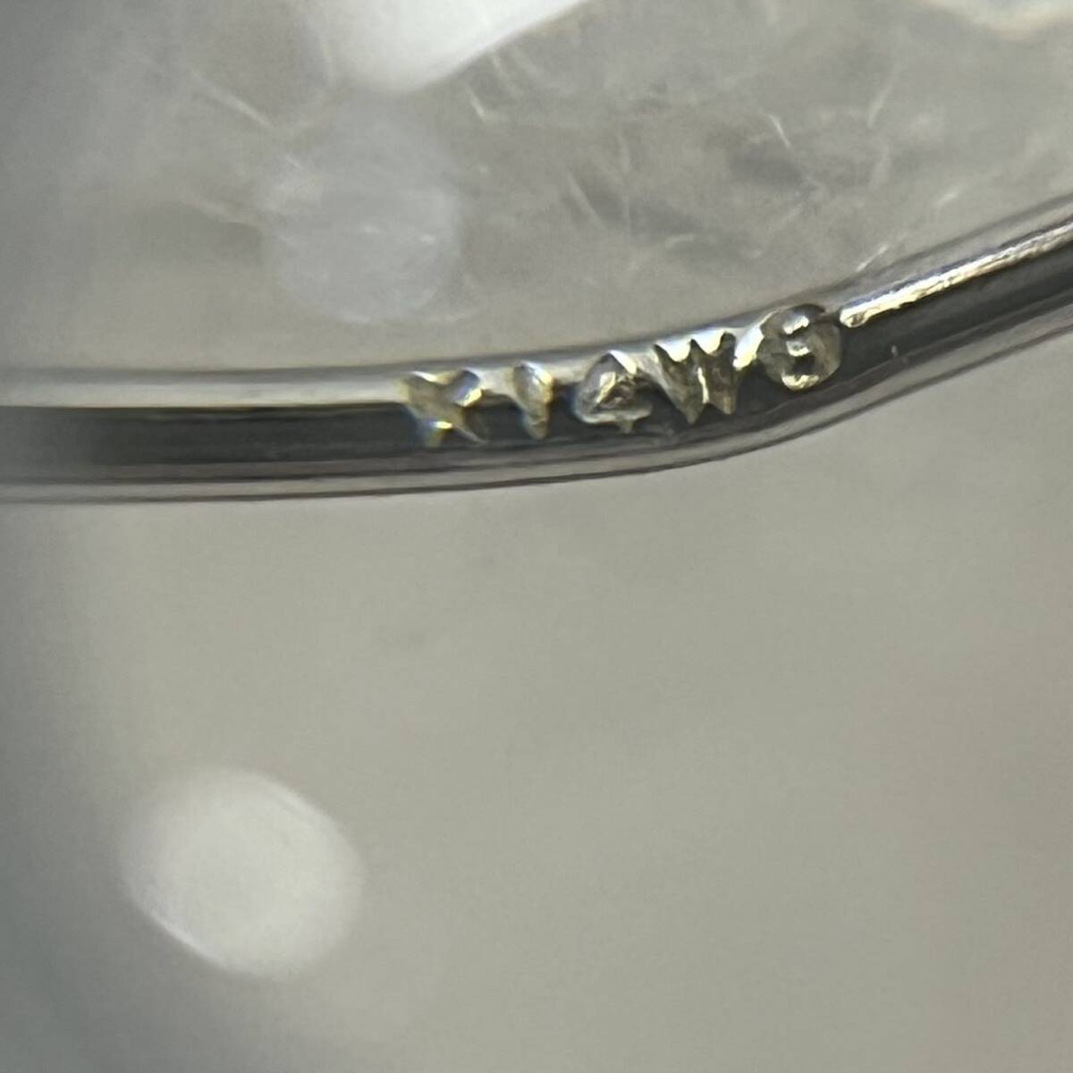 ☆【K14WG/SILVER】真珠 ネックレス パールネックレス アクセサリー パール シルバー刻印 K14 14金 ホワイトゴールドの画像6
