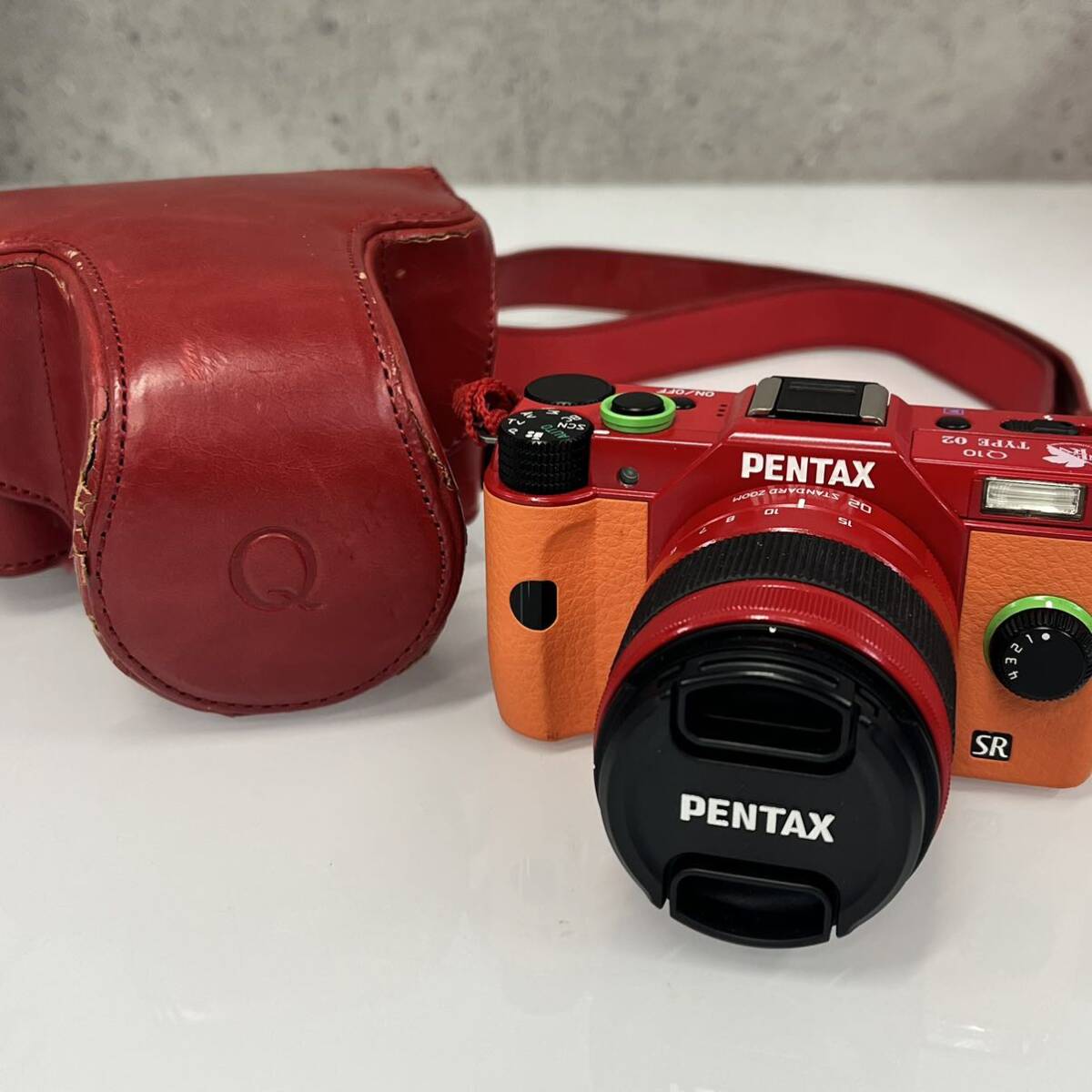 ☆【PENTAX/ペンタックス】数量限定モデル Q10 EVANGELION TYPE 02 エヴァンゲリオン 弐号機 アスカモデル ミラーレス一眼 動作確認済 の画像1