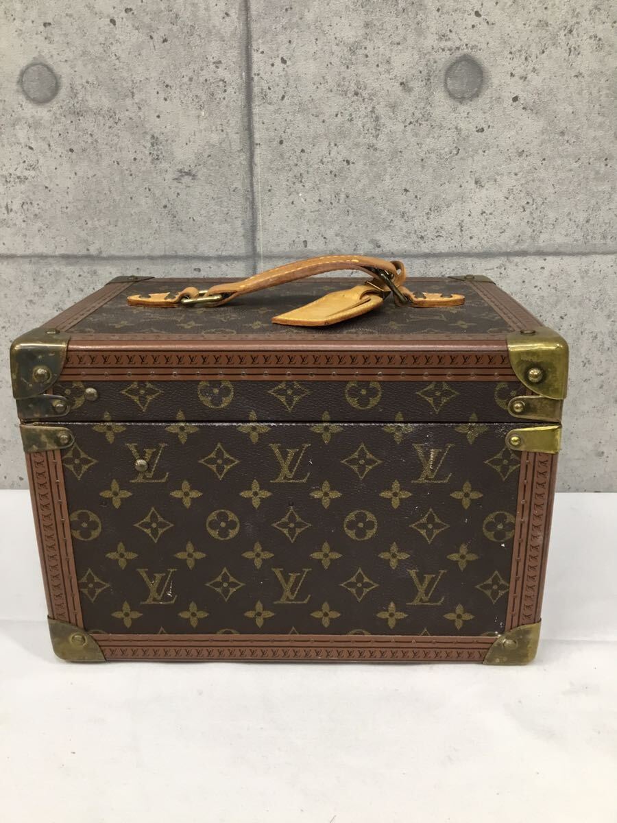 & LOUIS VUITTON ルイヴィトン モノグラム メイクボックス ボワット フラコン バニティ ハンド　バッグ　中古品　希少