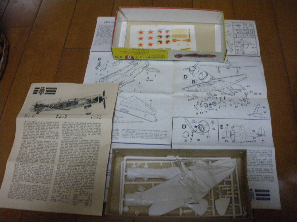 KPモデル　1/72　La-7 ラボーチキン　ラー・スィェーミ　La-7 Lavochkin　No,6　未組立　ソビエト空軍戦闘機　同梱,郵送可_画像2