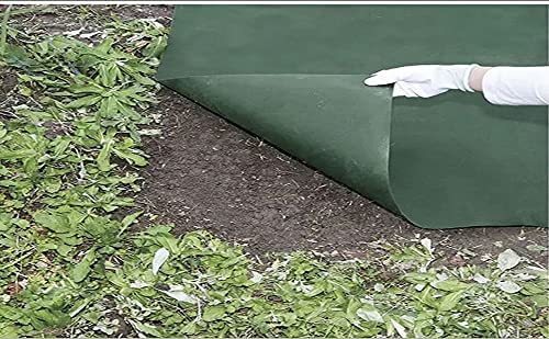 防草シート 300g/m2の高耐久性 10年耐久長期間敷き直し不要 1m×50m(100㎡) 2本  濃芝緑色の画像3
