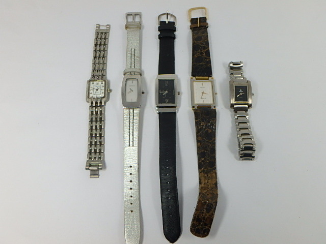 【1193】☆レディース腕時計ジャンク5コ　[DKNY 、YUMI SIENNE、SEIKO、renomaほか ☆_画像1
