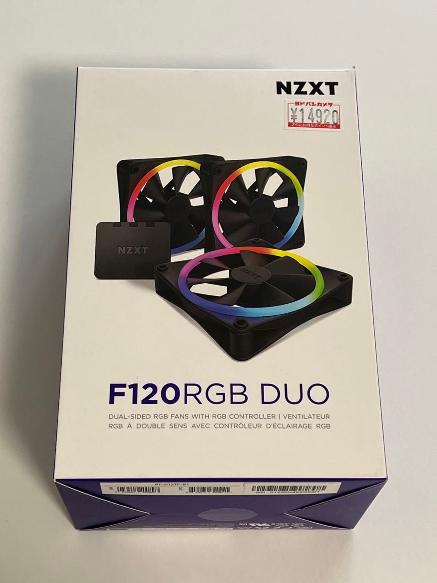 NZXT F120 RGB DUO TRIPLE PACK&RGB Controller 【Black】
