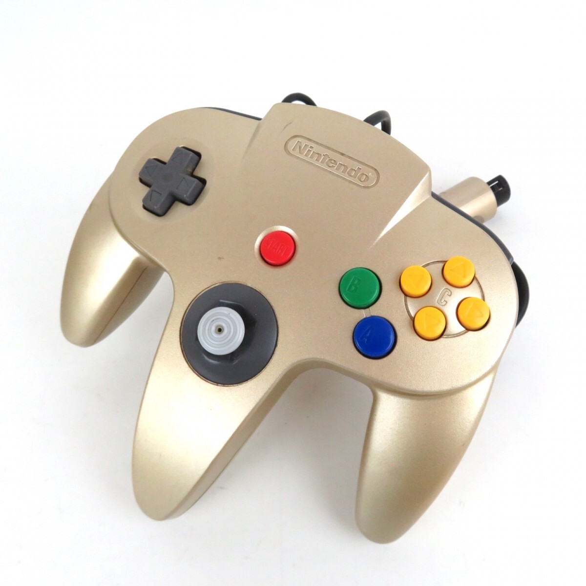 任天堂 NINTENDO64 ゴールドモデル 本体 NUS-001 コントローラー NUS-005 ACアダプタ 取扱説明書 ターミネーターパック 外箱付き 0505-065