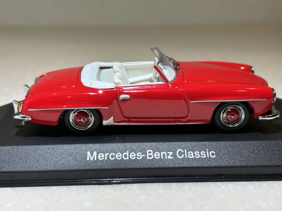 1/43 MB純正 「メルセデスベンツ190SL Cabriolet 」Red Classic Collection Edition43_画像6