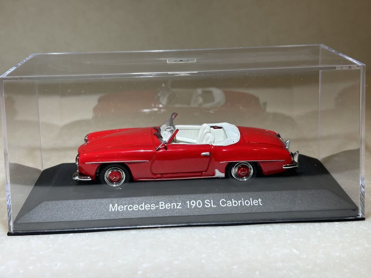 1/43 MB純正 「メルセデスベンツ190SL Cabriolet 」Red Classic Collection Edition43_画像8