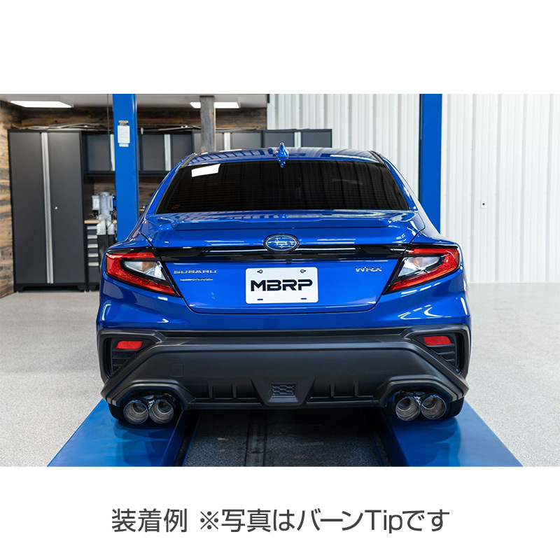 MBRP 2021- スバル WRX S4 VBH アクスルバック エキゾースト クアッド バーンTip 正規品_画像6