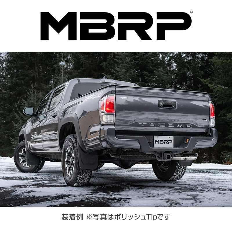MBRP 2016-2023 トヨタ タコマ 3.5L V6 CAT-BACK エキゾースト ブラックTip 正規品_画像5