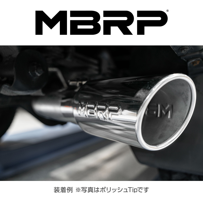 MBRP 2016-2023 トヨタ タコマ 3.5L V6 CAT-BACK エキゾースト ブラックTip 正規品_画像2