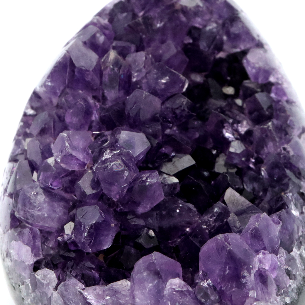アメジスト クラスター 側面磨き AAA ドゥルーザ 紫水晶 置き物 原石 64g ウルグアイ産 天然石 1点物 2月 誕生石 天然石 amethystの画像2
