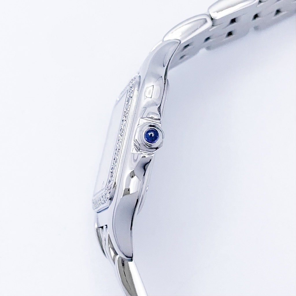 [ finish settled ] Cartier bread tail SM SS new model breath 1 -ply diamond SS lady's wristwatch CARTIER clock 