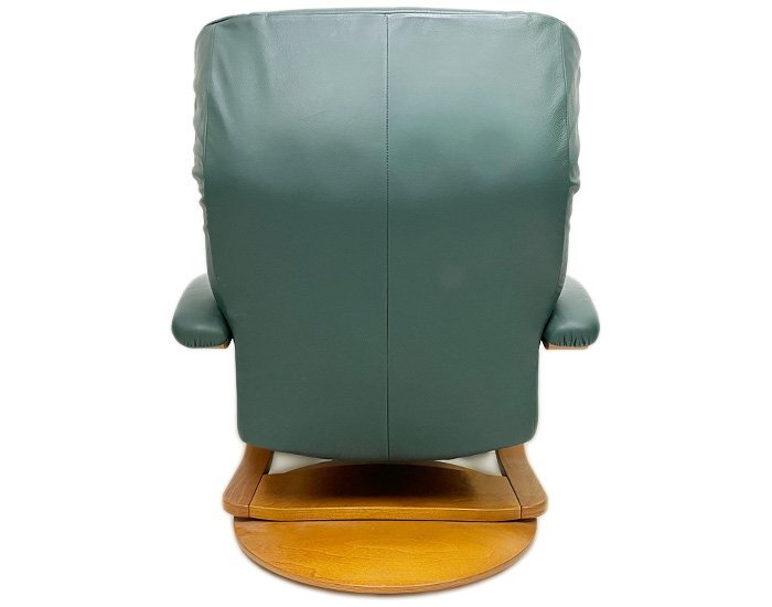 Hjellegjerdei Area -da reclining sofa ottoman attaching personal chair 1 seater . sofa 1P total leather Northern Europe dark green series 