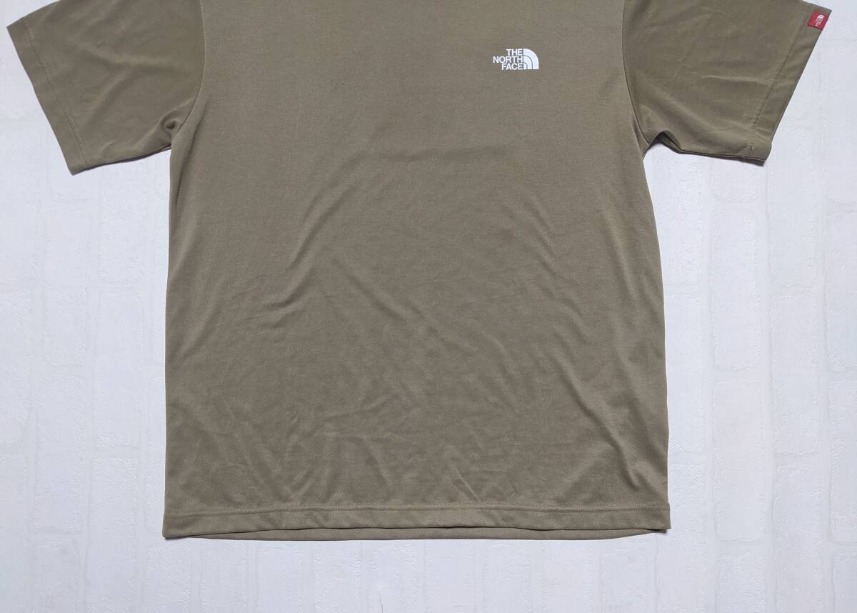 【中古・メンズXL】ノースフェイス THE NORTH FACE ショートスリーブTシャツ 半袖 バックプリント カットソー ベージュ系 送料370円の画像3