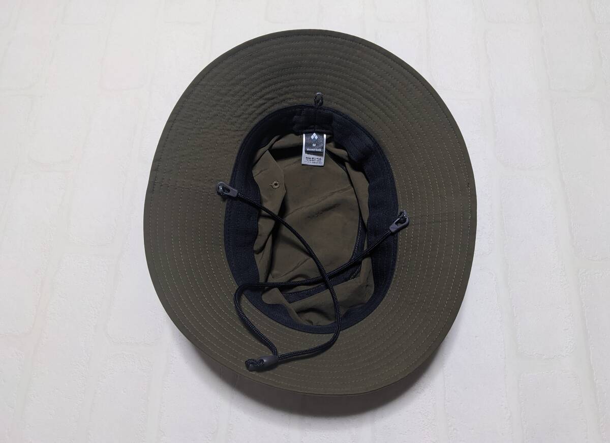 【中古・ユニセックスM（56-58cm)】モンベル mont-bell サウスリムハット 帽子 カーキ 1118600 送料520円の画像5