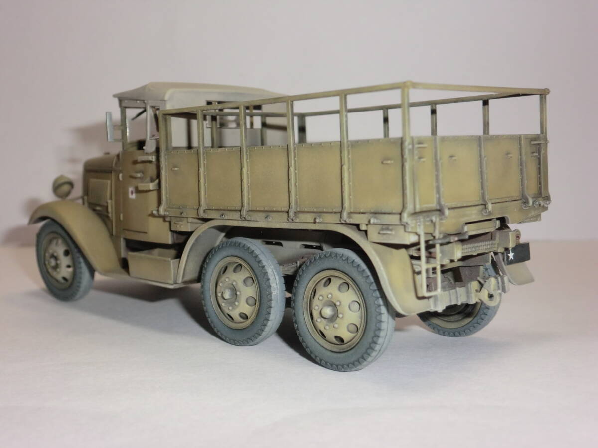 完成品 ファインモールド 1/35 日本陸軍 九四式六輪自動貨車 幌型 キャンバストップ_画像5