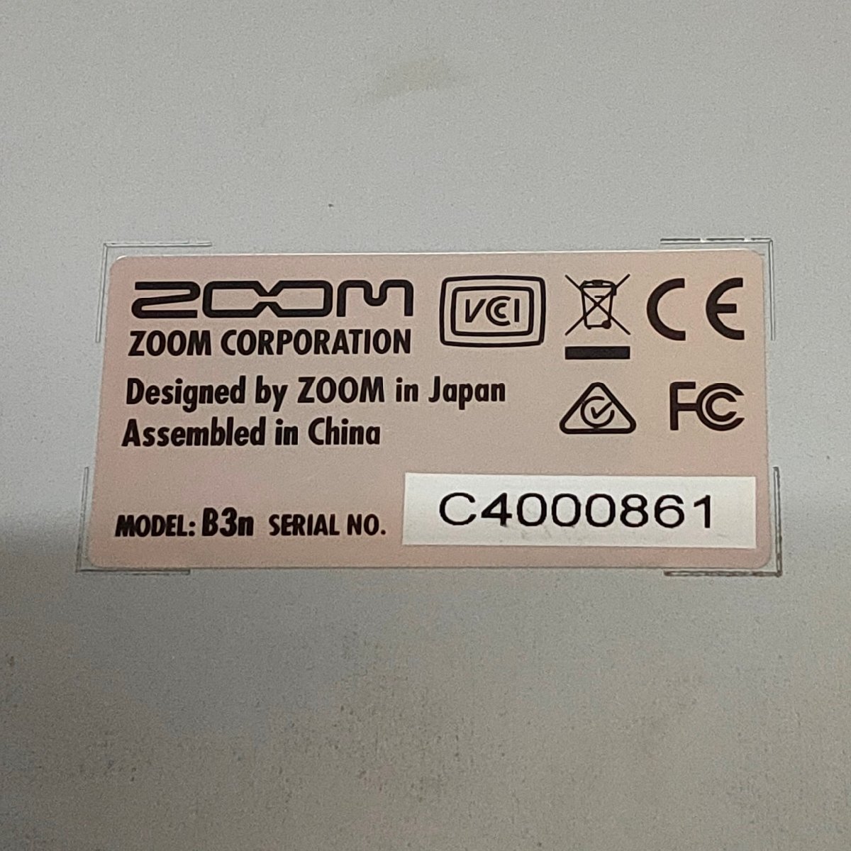 ZOOM/ズーム ベース用 マルチエフェクター B3n 通電OK　04016010/SR22S_画像5