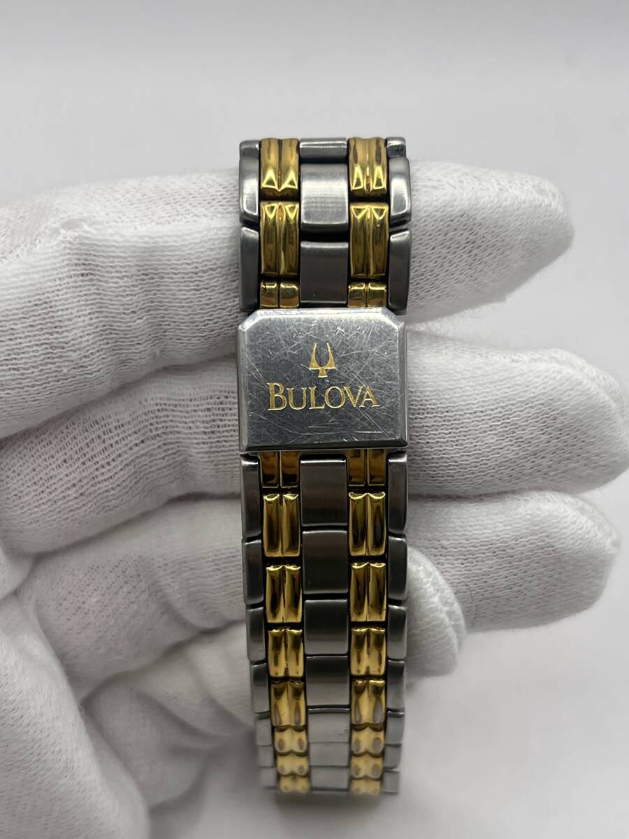 【1円〜/BULOVA/極美品】ブローバ クラシック メンズ ツートン 98H18 Men's Classic Two-Tone Stainless Steel 3-Hand Date Quartz Watch_画像6