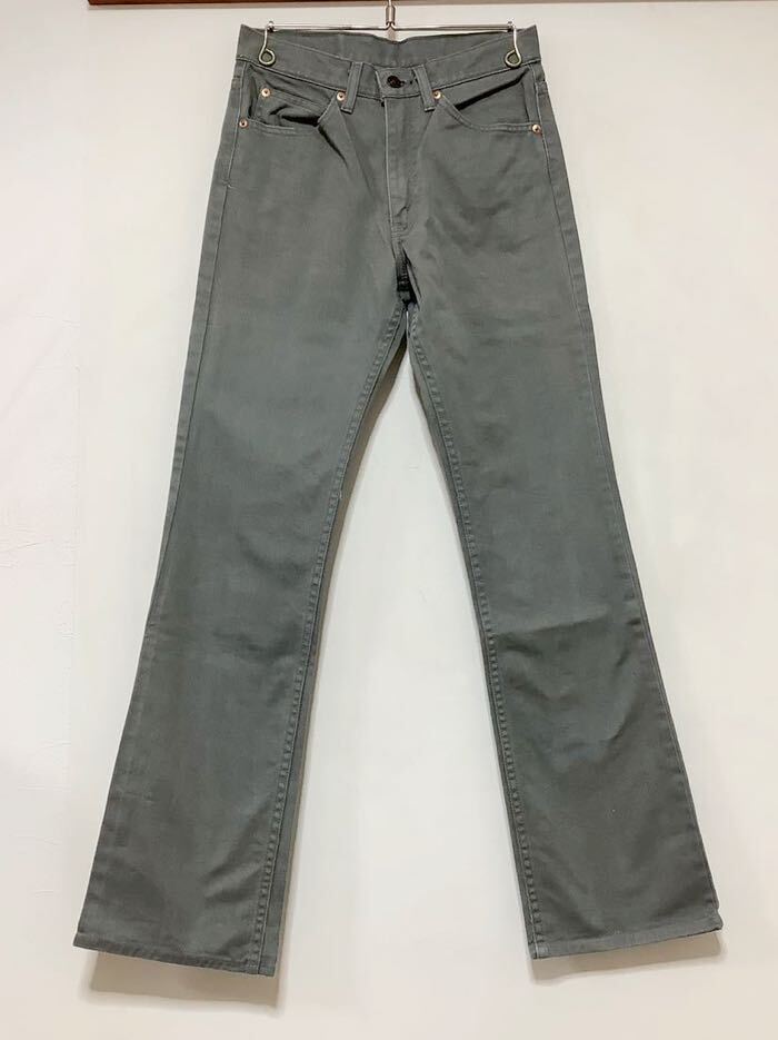 K-1276 Levi's リーバイス 517-35 カラーデニムパンツ カラージーンズ W29 ブーツカット グレー 00's オールド アメカジ ジーパン 日本製の画像1