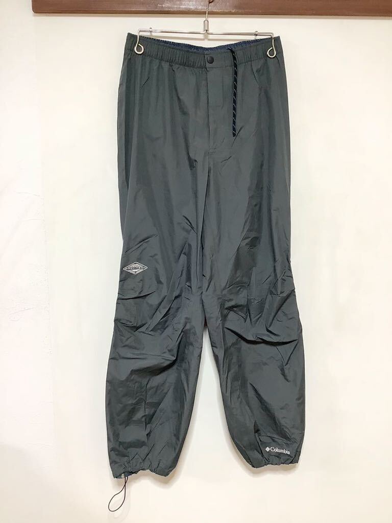 J-1269 Columbia コロンビア ナイロンパンツ レインウェア L グレー 雨具 アウトドア の画像1