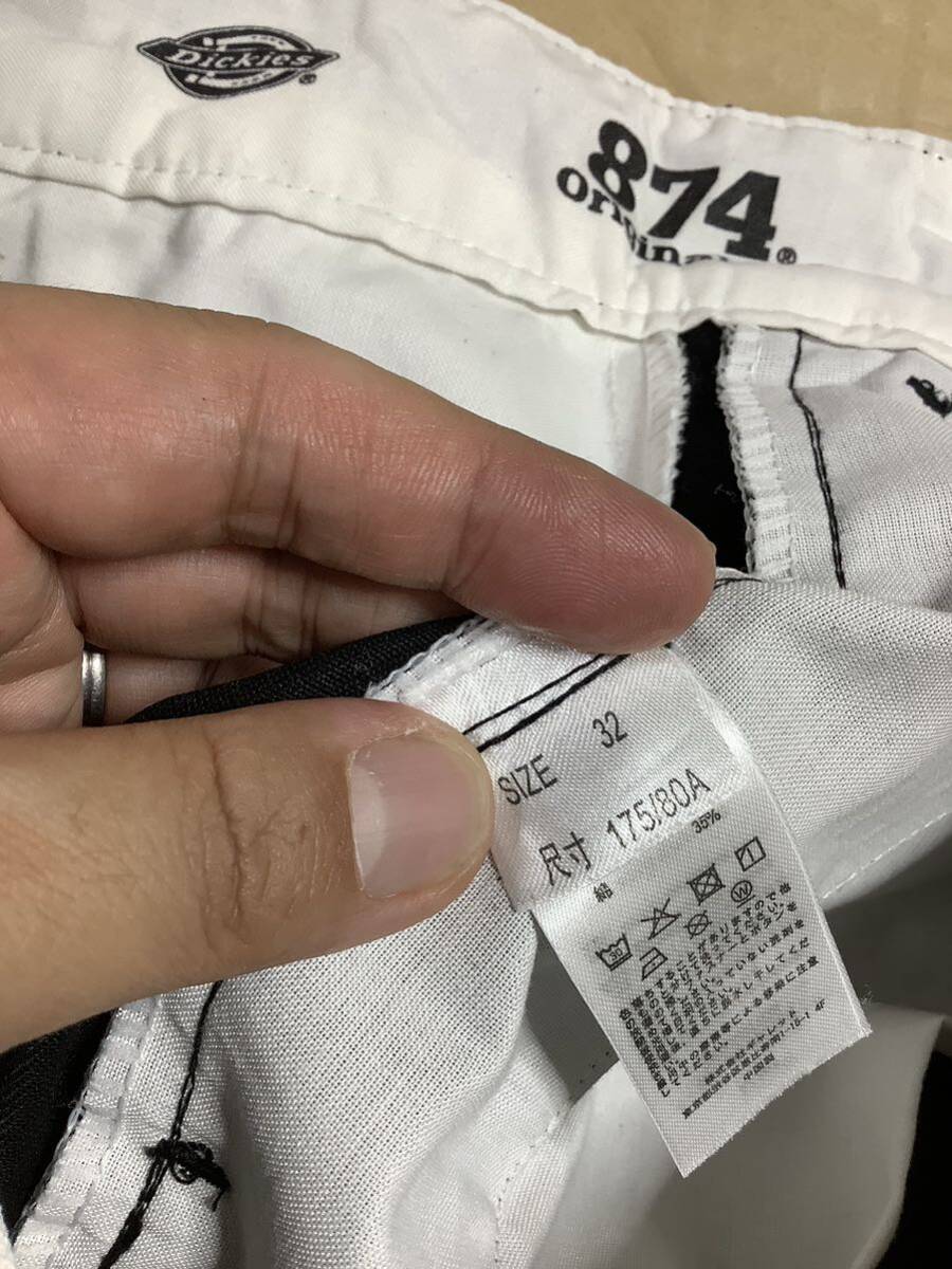 L-1258 Dickies ディッキーズ 874 チノパン ワークパンツ カラーパンツ W32 ブラック オリジナルフィット_画像5