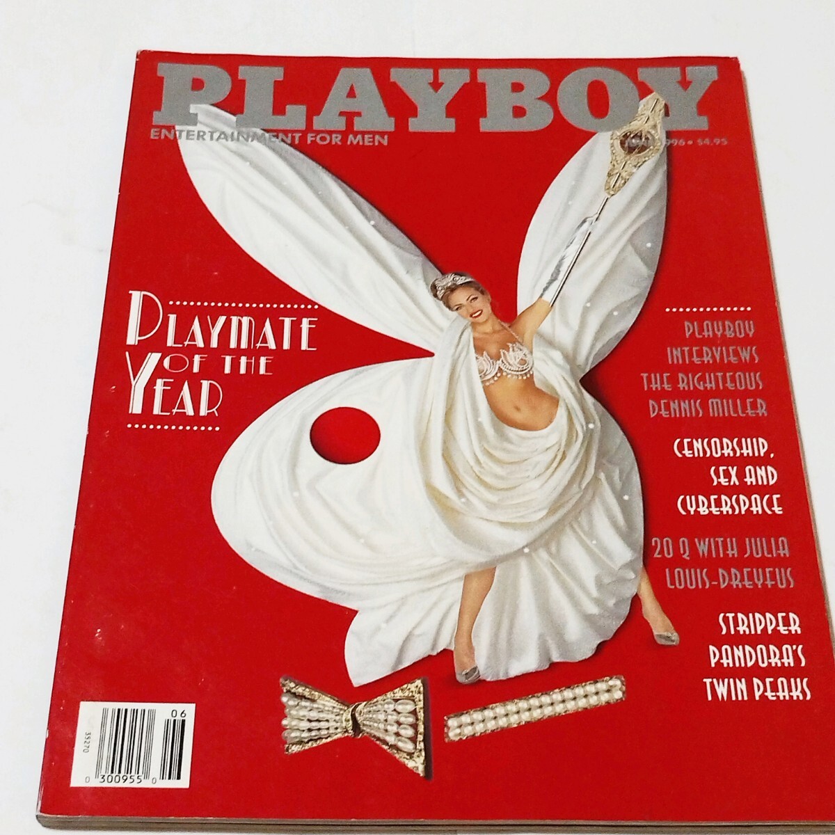 e プレイボーイ PLAYBOY 　1996年6月号　雑誌 　女性　海外　洋書　グラビア　セクシー 女優　ブロンド　金髪　成人_画像1