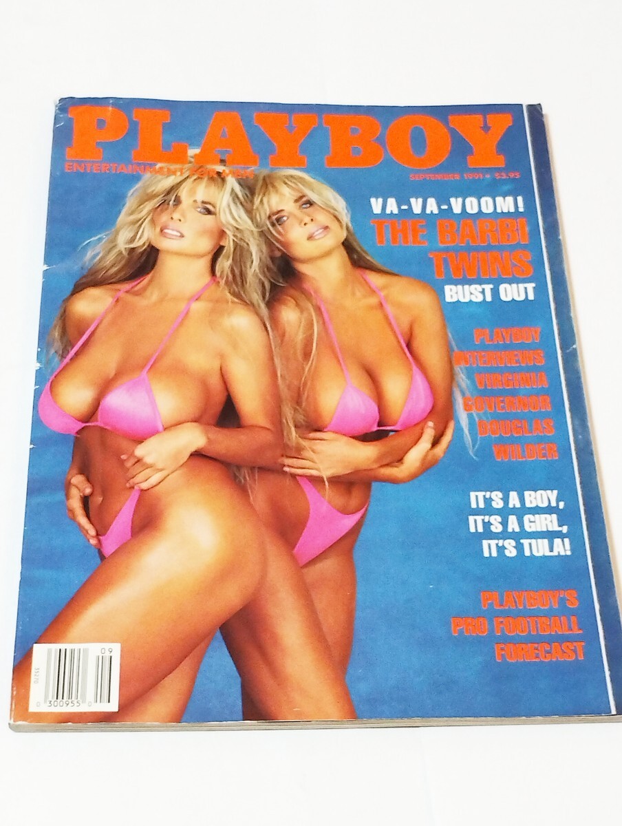 e プレイボーイ PLAYBOY  1991年9月号 雑誌  女性 海外 洋書 グラビア セクシー 女優 ブロンド 金髪 成人の画像1