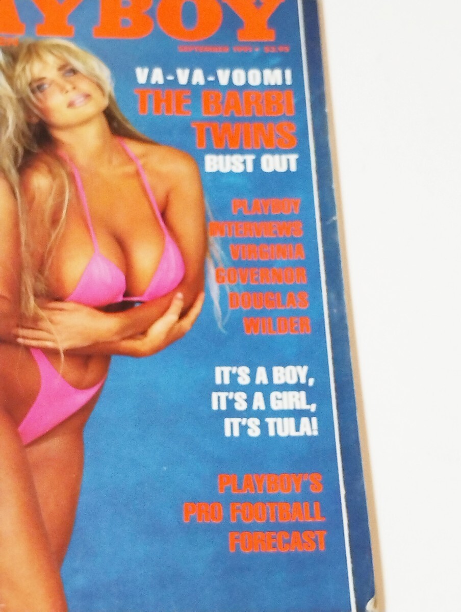 e プレイボーイ PLAYBOY  1991年9月号 雑誌  女性 海外 洋書 グラビア セクシー 女優 ブロンド 金髪 成人の画像3