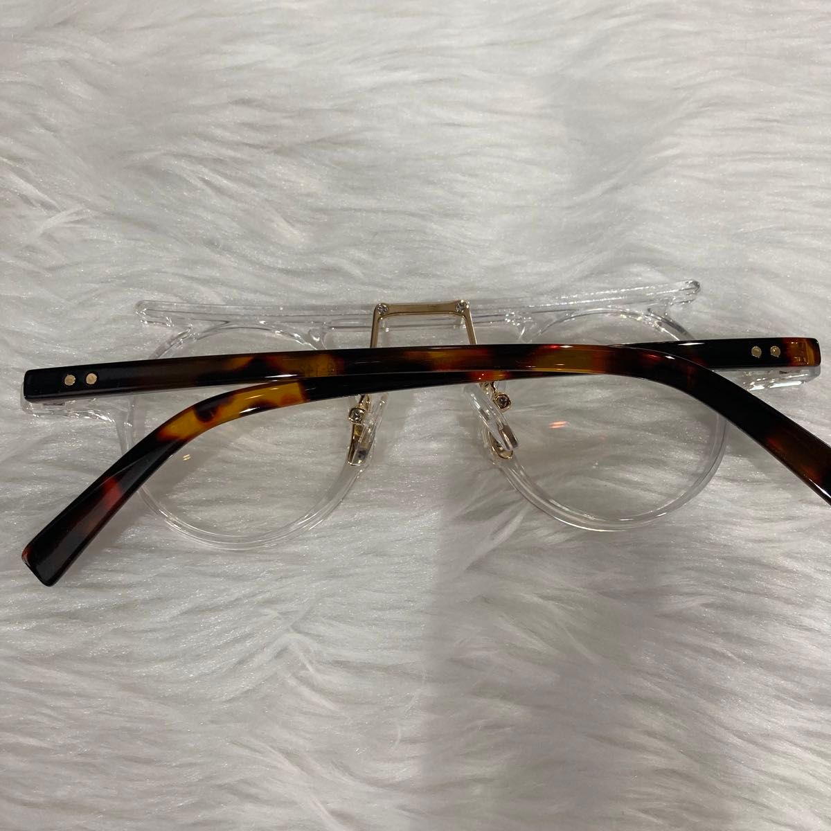 064クリアおしゃれ眼鏡メガネ透明フレーム個性的デザインサングラス