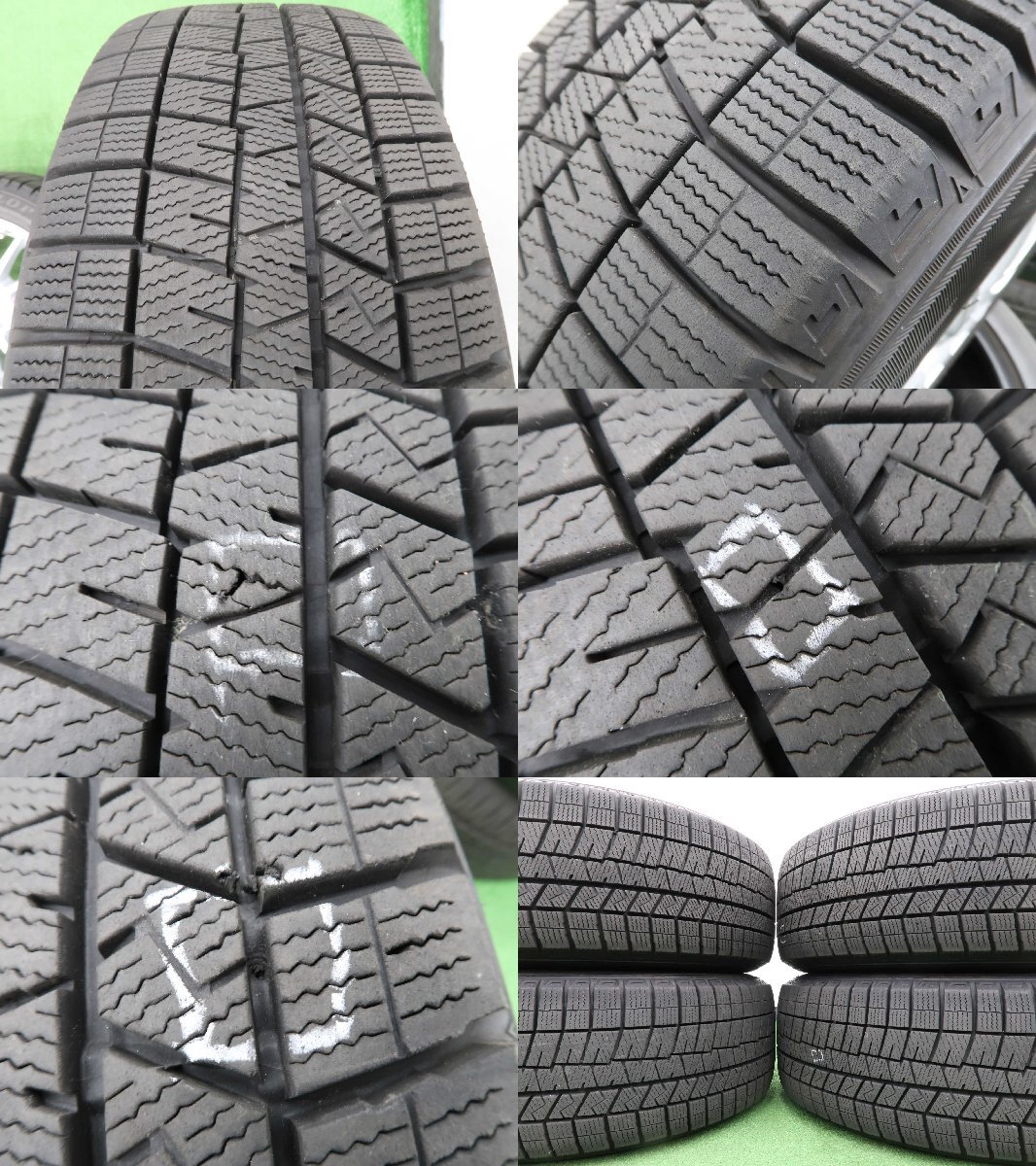 4本 社外 16インチ 7J +48 5H 112 スタッドレス ダンロップ ウインターマックス 03 205/55R16 MINI ミニ F54 クラブマン BMW 1シリーズ F40の画像10