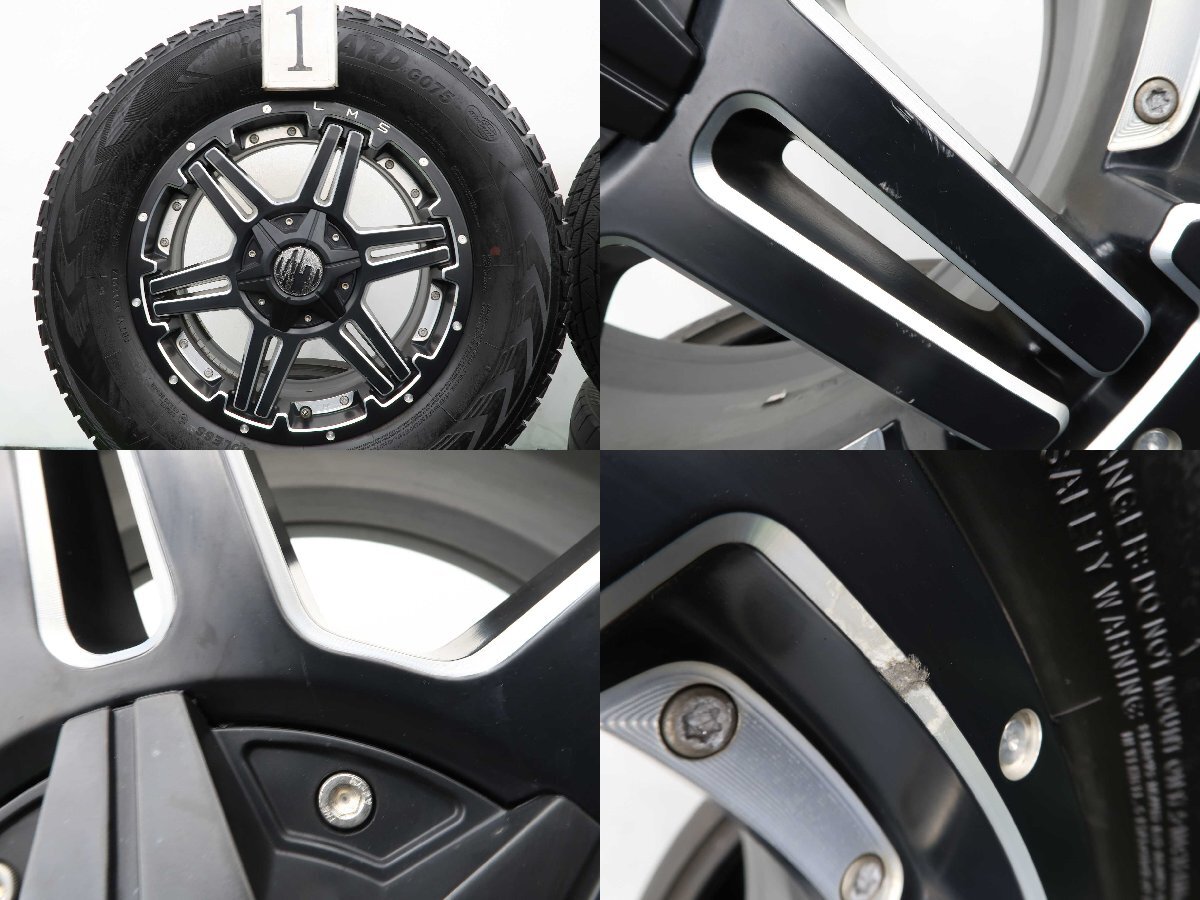 4本 レアマイスター 17インチ 7.5J +24 6H 139.7 スタッドレス ヨコハマ アイスガード 265/65R17 プラド ハイラックス サーフ タイヤおまけの画像2