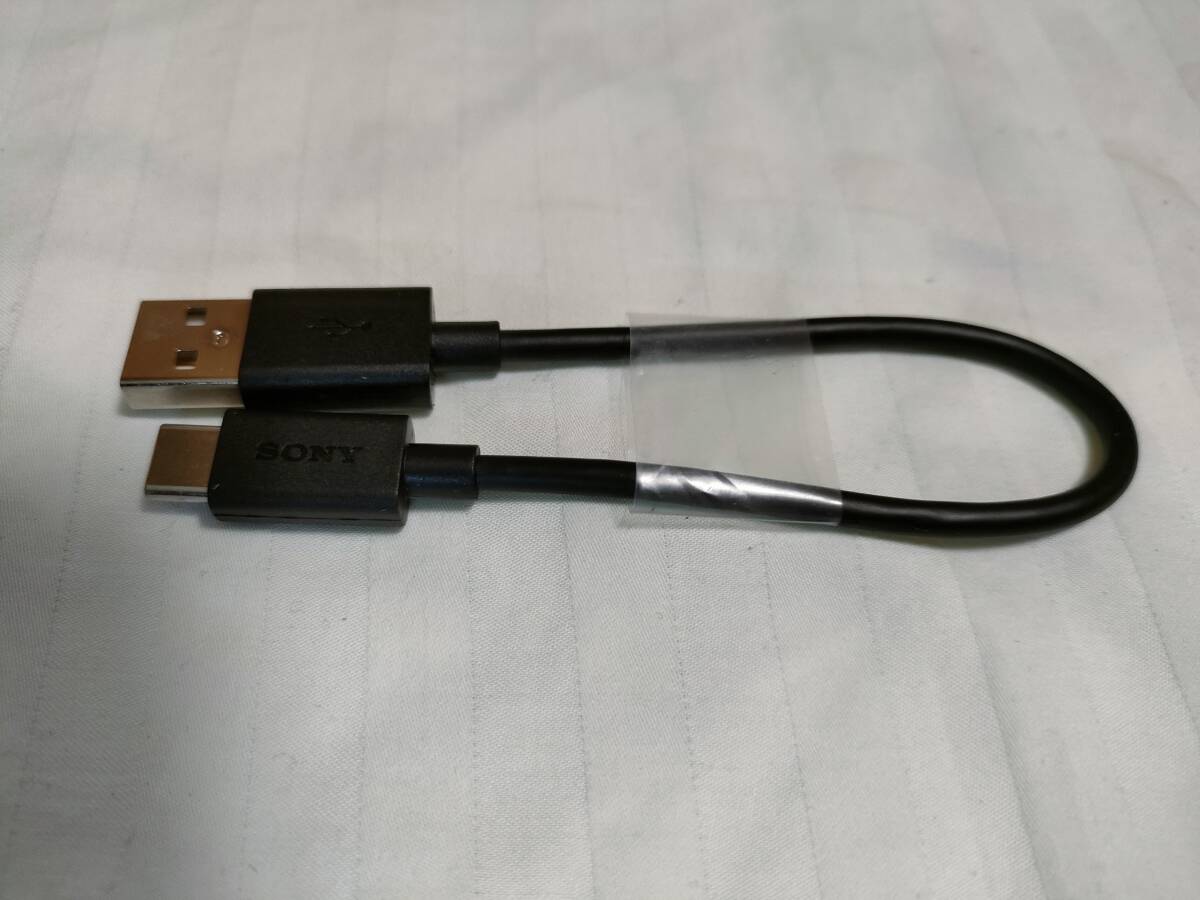 SONY純正 USB A to type Cケーブル 20㎝[ソニー 0.2m ウォークマン typeC]_画像1