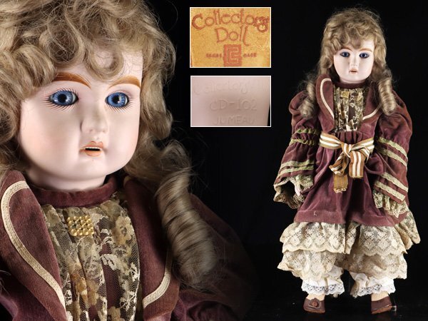 魁◆収集家放出品 本物保証 時代品 Collector's Doll JUMEAU CD-102 コレクターズドール ジュモービスクドール 全長56㎝_画像1