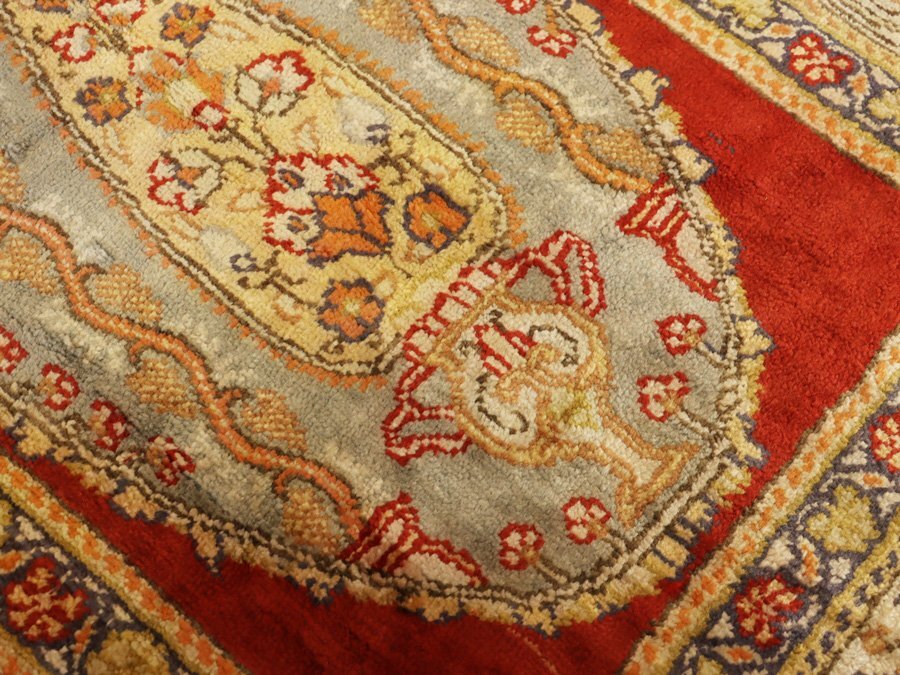 魁◆高級厳選品 トルコ絨毯 カイセリ 手織り コットン100% 295×99㎝ 出来栄え最上手傑作品 希少ランナー型ロング絨毯！の画像5