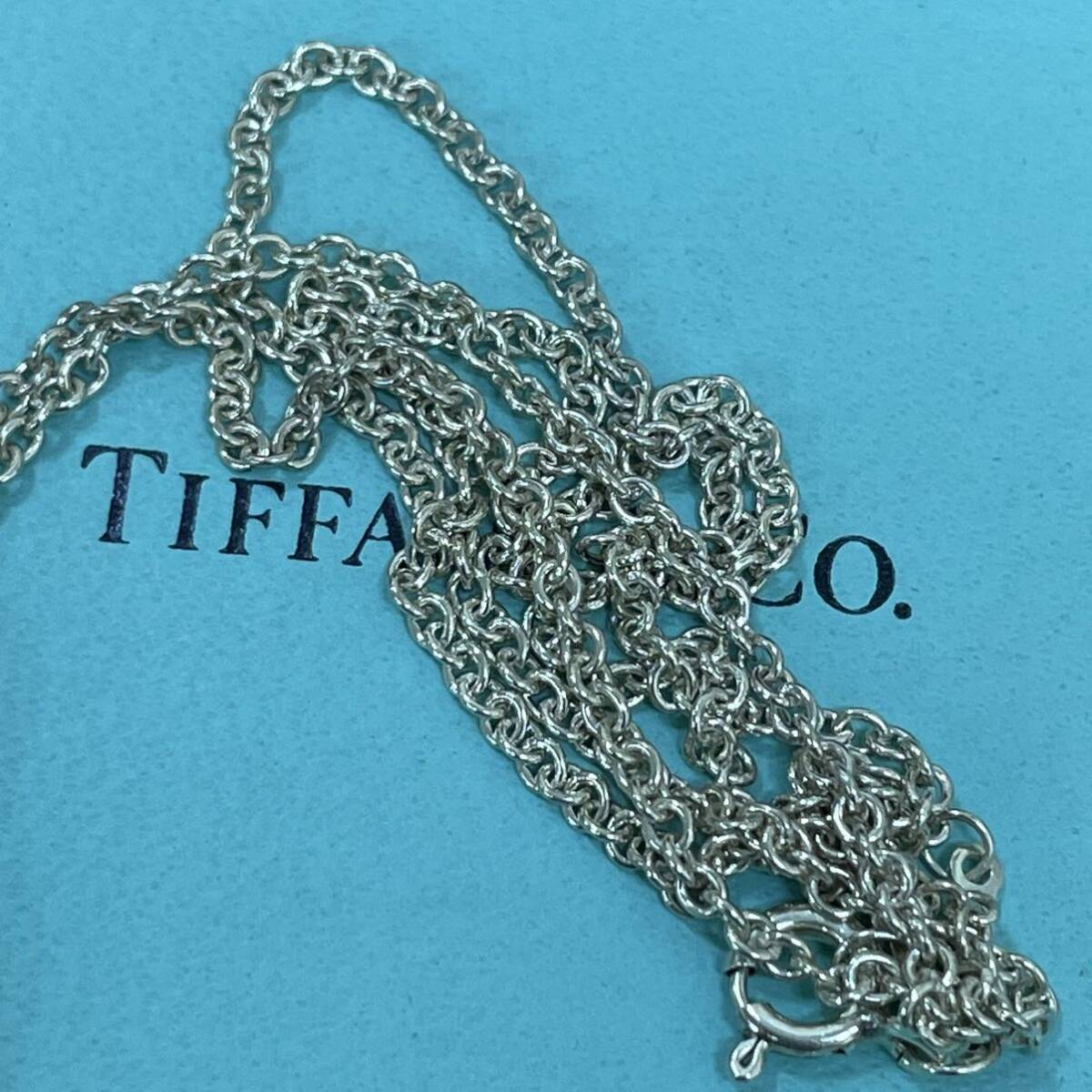 1円スタート！TIFFANY.Co ティファニー オープンハート ネックレス シルバー 925アクセサリー _画像4