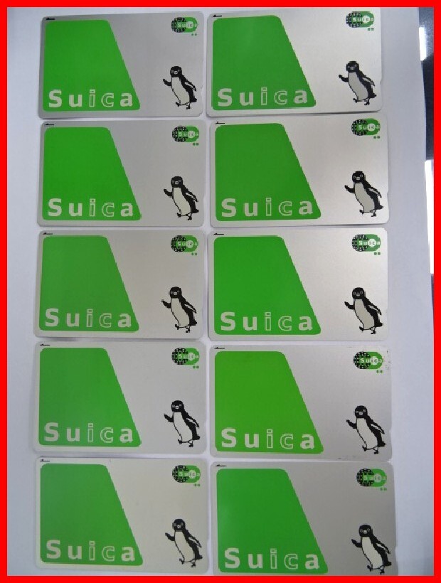  2404★A-1455★Suica スイカ 10枚セット34 鉄道ICカード 通勤 通学 観光 中古の画像1