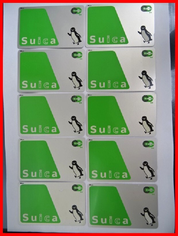  2404★A-1456★Suica スイカ 10枚セット35 鉄道ICカード 通勤 通学 観光 中古の画像1