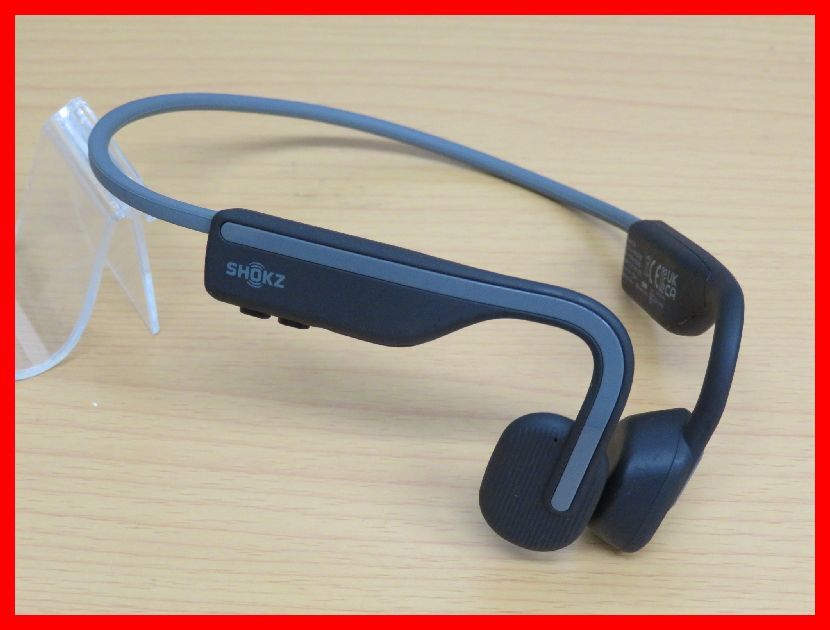 2404★SM-1229★SHOKZ ショックス OpenMove S661 骨伝導 ワイヤレスイヤフォン Bluetooth スレートグレー 中古品の画像1