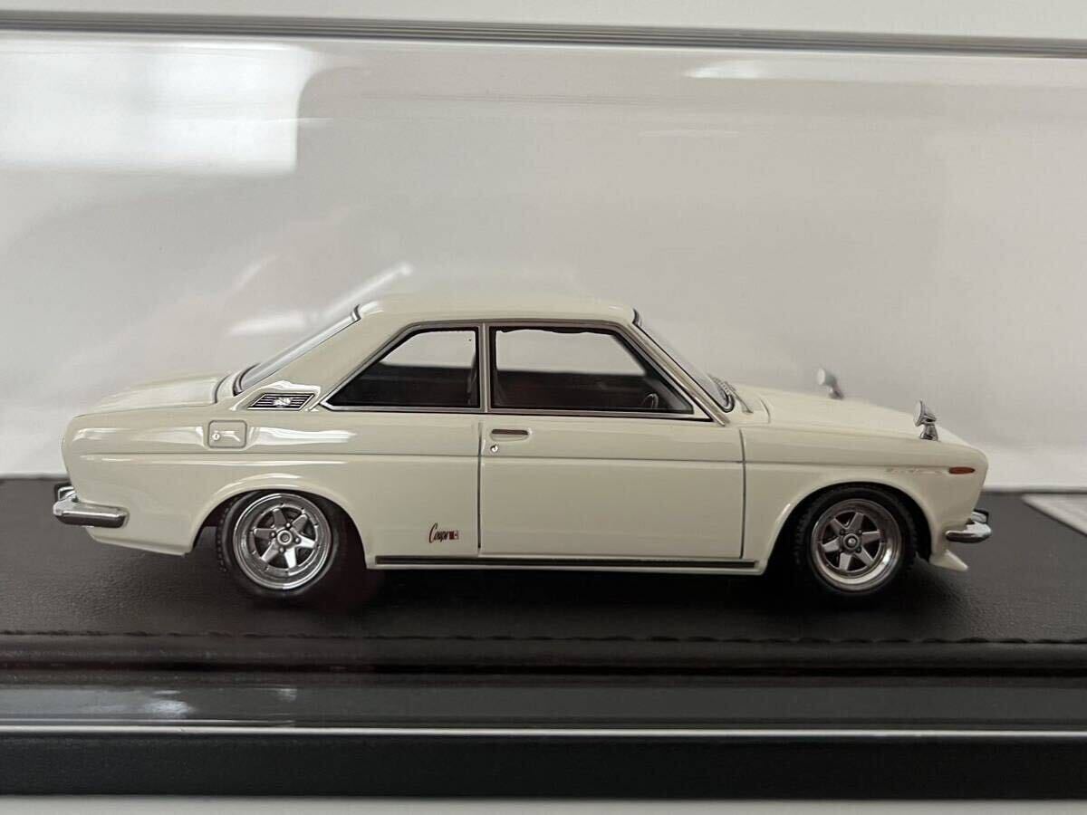 1/43 зажигание модель ignition model IG0259 Datsun Bluebird купе KP510 белый 