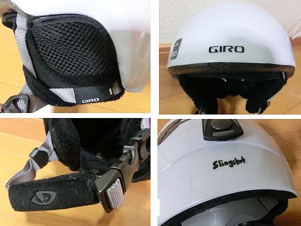 ■GIRO ジロ スリングショット キッズ スノーボード スキー ヘルメット サイズXS/S（49-52cm）白 中古 _画像5