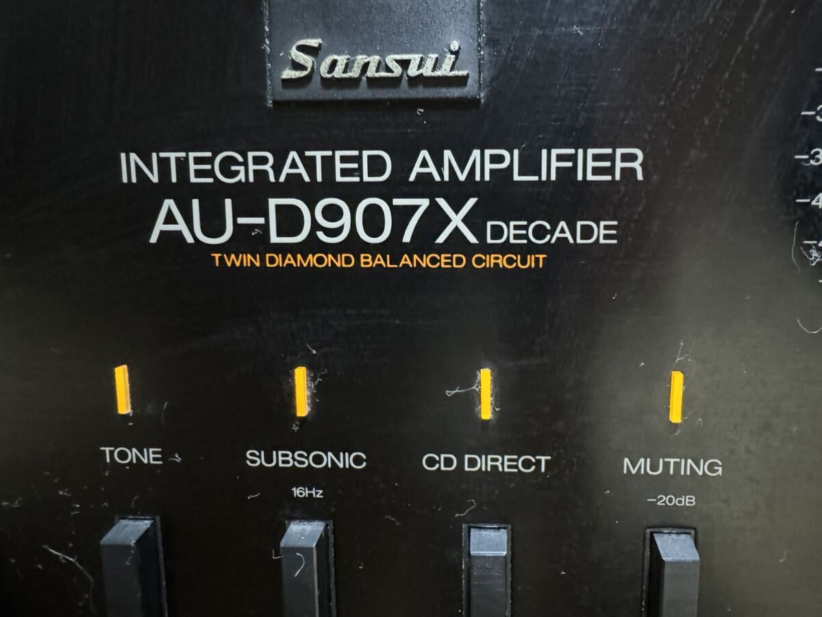 SANSUI サンスイ プリメインアンプ AU-D907X DECADE 現状品_画像2