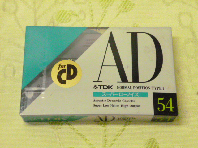 新品未開封 TDK AD54 ノーマルポジション カセットテープの画像1