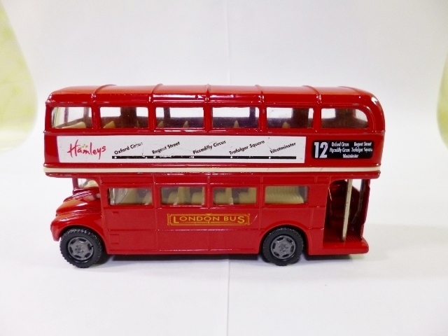 m1395 motormax モーターマックス ロンドンバス 2階建てバス The Hamleys Group Ltd London W1F 7PA No,61051 ミニカー の画像1