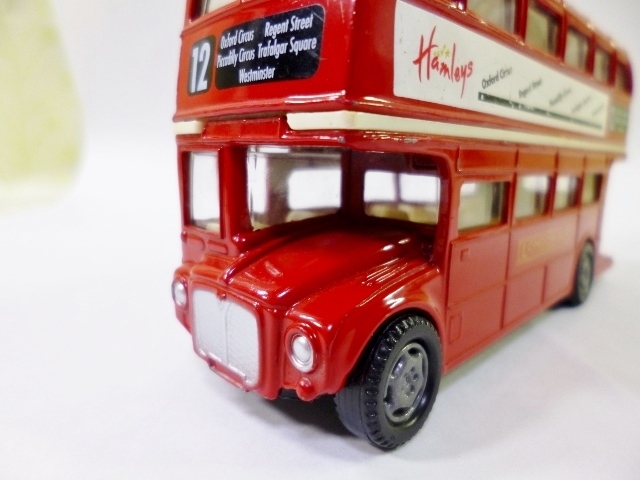 m1395 motormax モーターマックス ロンドンバス 2階建てバス The Hamleys Group Ltd London W1F 7PA No,61051 ミニカー の画像6