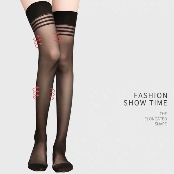 garter stockings over knee stockings knee-high stockings knee-high stockings 15D black one pair (0)