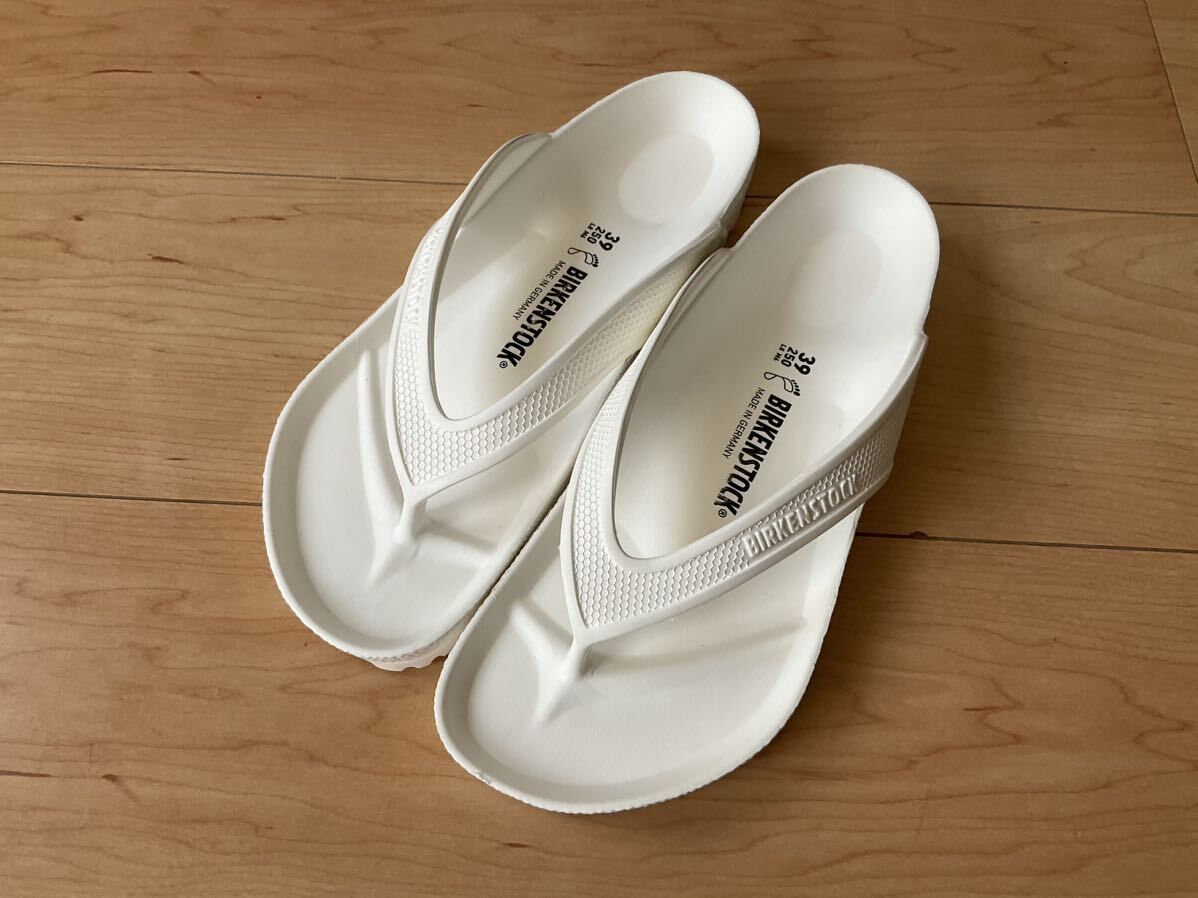 美品 25-25.5cm ビルケン　ホノルル　Birkenstock honolulu Eva white ホワイト 白 定価5500円_画像1